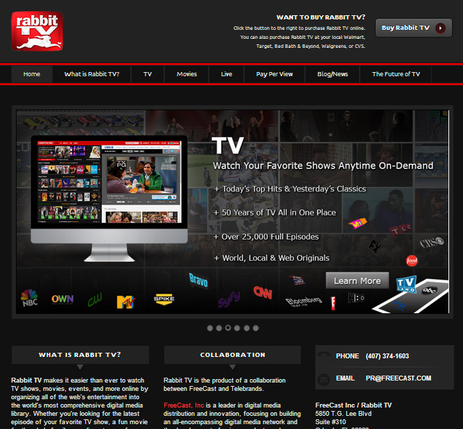 Rabbit TV Go Screenshot